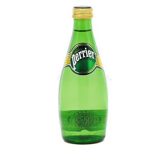 Perrier mineral water 330ml glass bottle