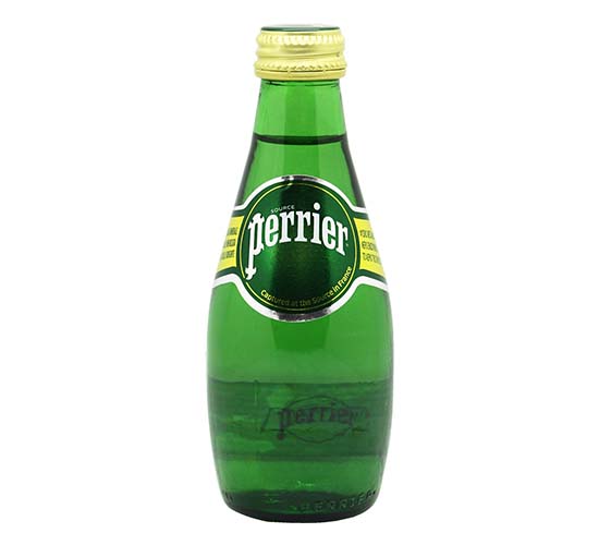 Perrier mineral water 200ml glass bottle