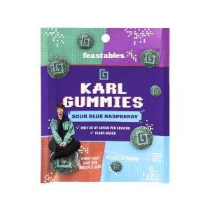 Feastables Karl Gummies Sour Blue Raspberry 50g