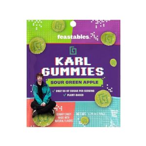 Feastables Karl Gummies Sour Green Apple 50g