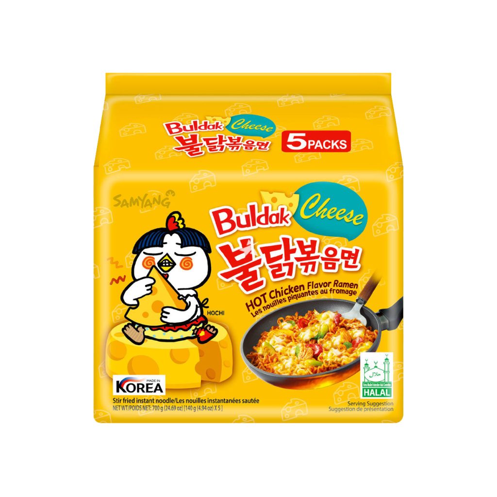 SAMYANG HOT CHICKEN DRIED RAMEN CHEESE 140g