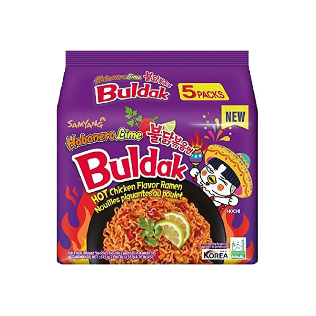 SAMYANG HOT CHICKEN STIR- FRIED RAMEN HABANERO LIME 135g