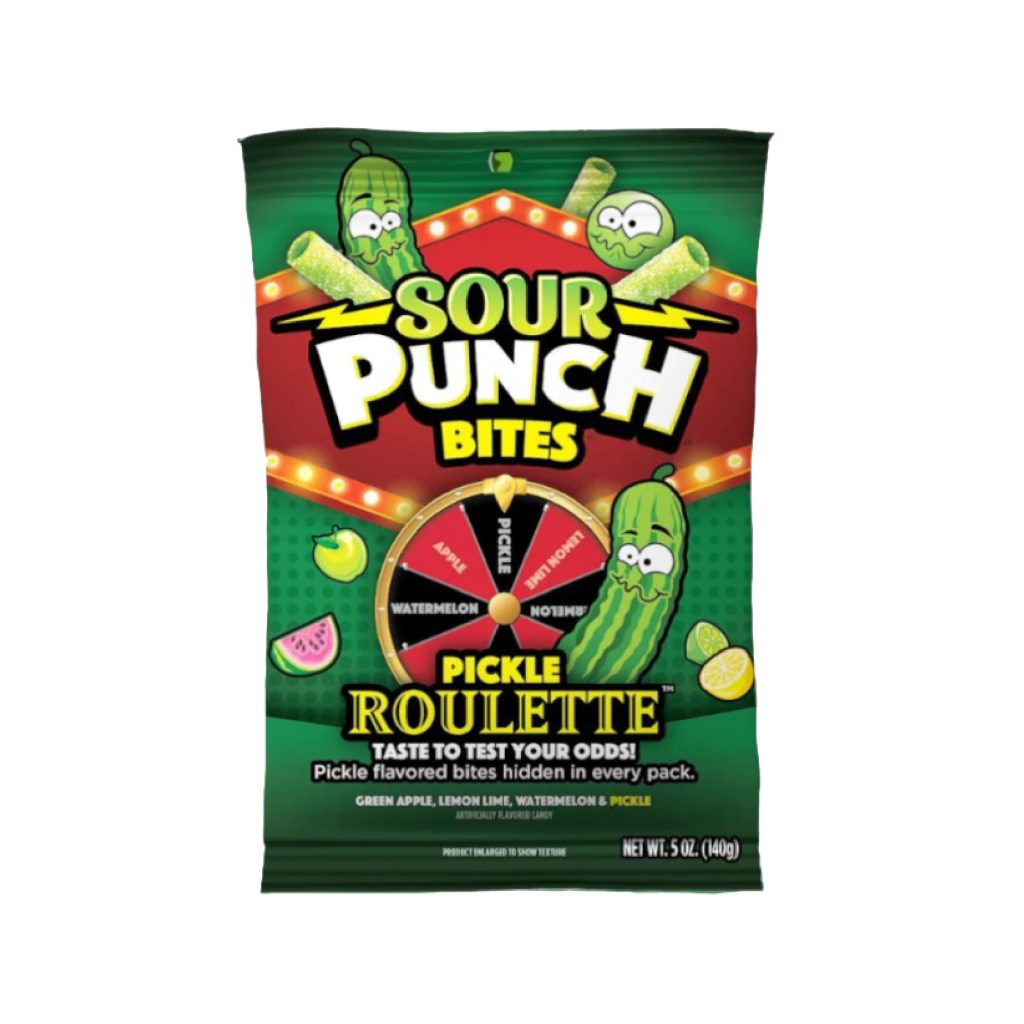 Sour Punch Bites Pickle Roulette 141g