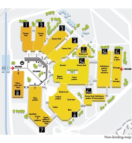 SIAL Paris map