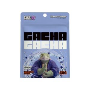 Gacha Gacha Peeled Gummy Candy with Prebiotics Blueberry flavour 60g wholesale product