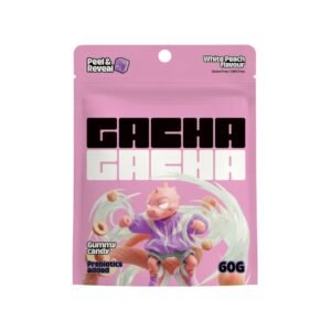 Gacha Gacha Peeled Gummy Candy with Prebiotics White Peach flavour 60g wholesale product