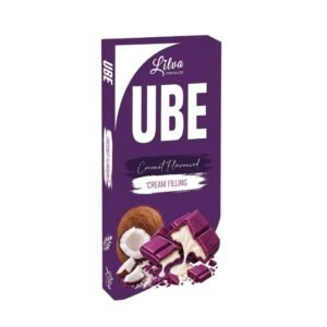 Lilva White Chocolate with Ube filled with Coconut flavoured cream 100g wholesale product